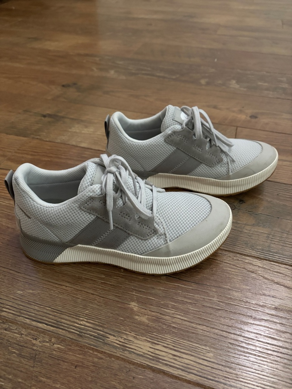 SOREL Light Gray Mesh Sneakers